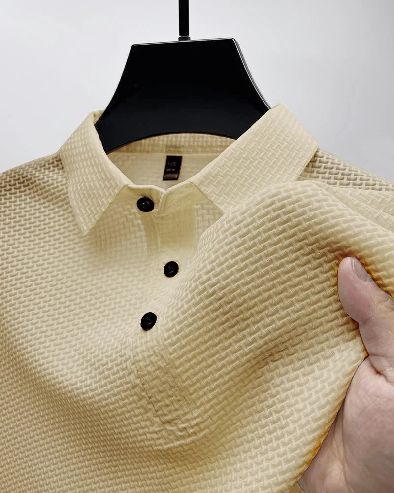 Milan Business Casual Front-Pocket Polo Shirt